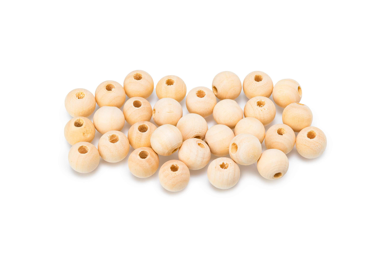 Koraliki drewniane naturalne KDN2 12mm Brewis